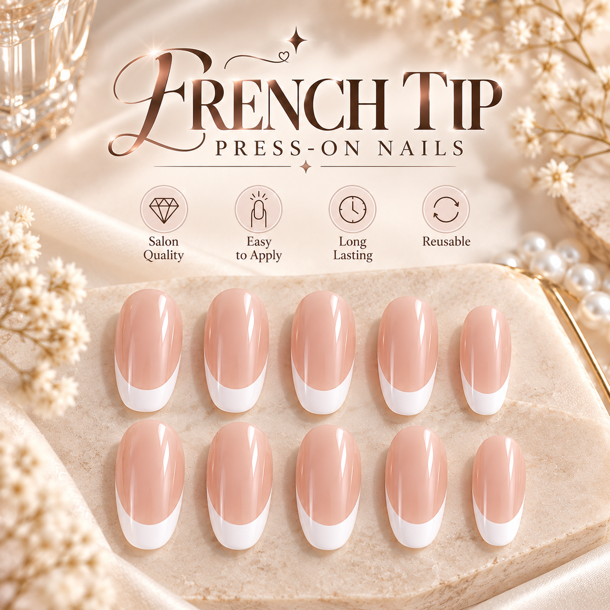 French Press-On Nails