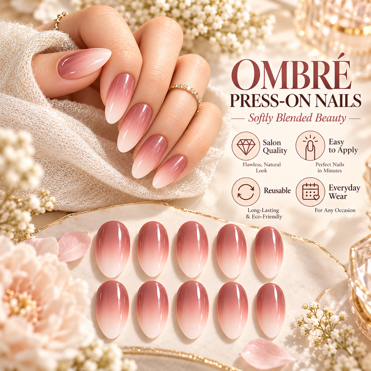 Gradient Press-On Nails