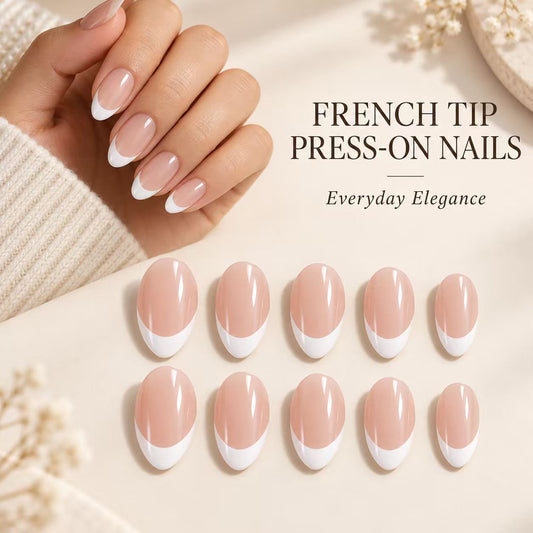 Minimal French Short Square Press-On Nails
